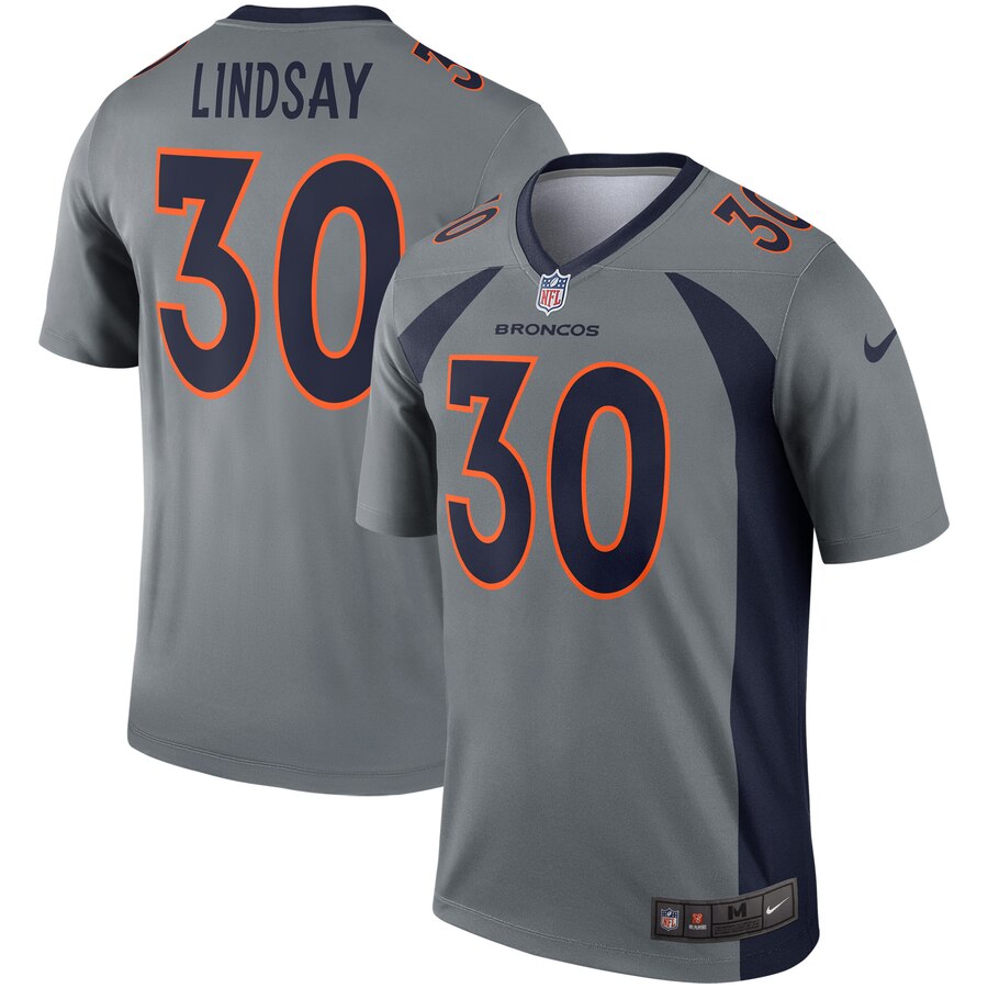 Men Denver Broncos #30 Lindsay greu Nike Limited NFL Jerseys